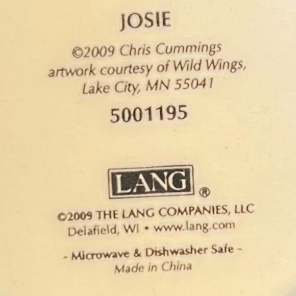 Vtg Lang JOSIE Horse Motif Ceramic Mug w/ Art by Chris Cummings ~ Mare and Colt - Picture 8 of 8